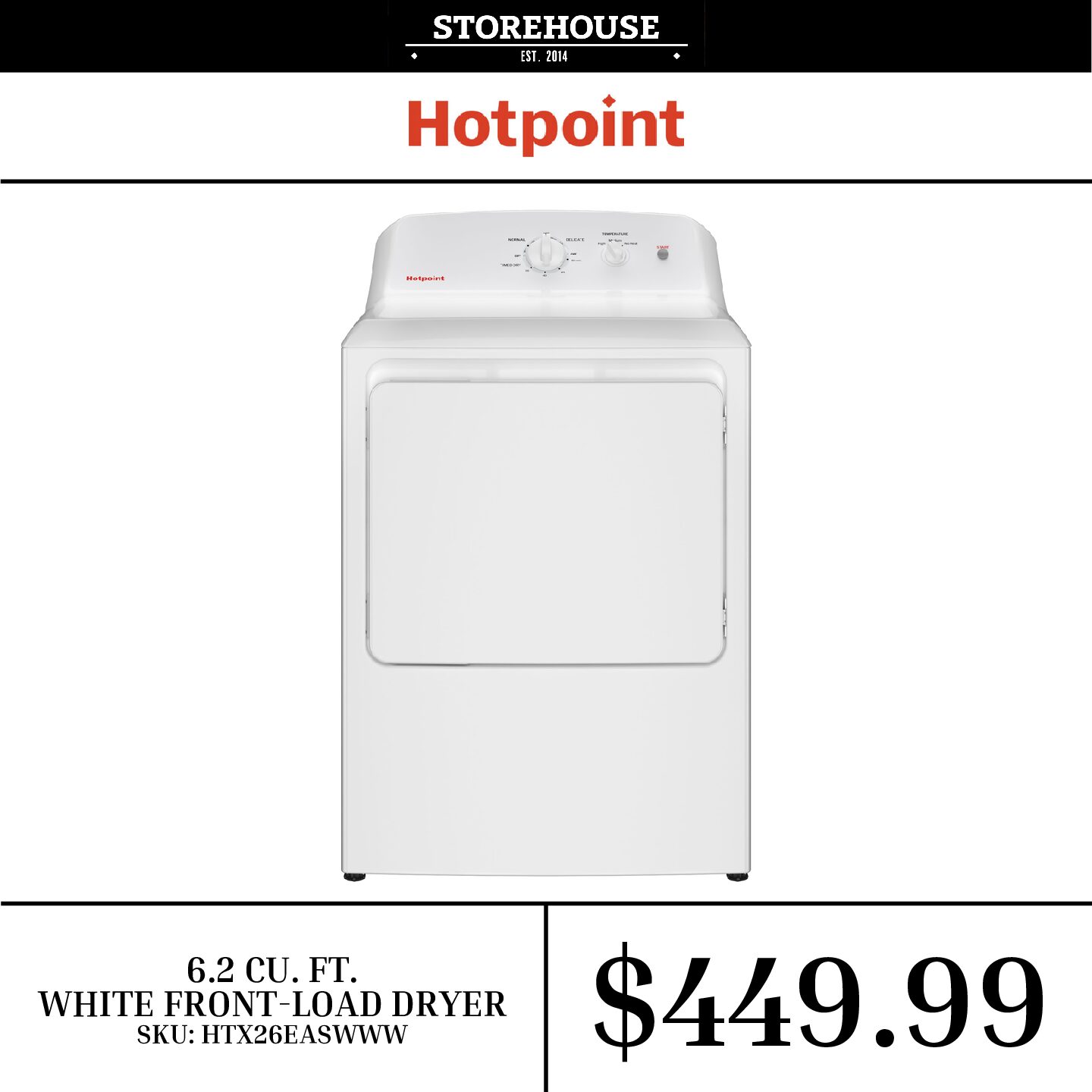 Hotpoint front load dryer quality and affordable appliances