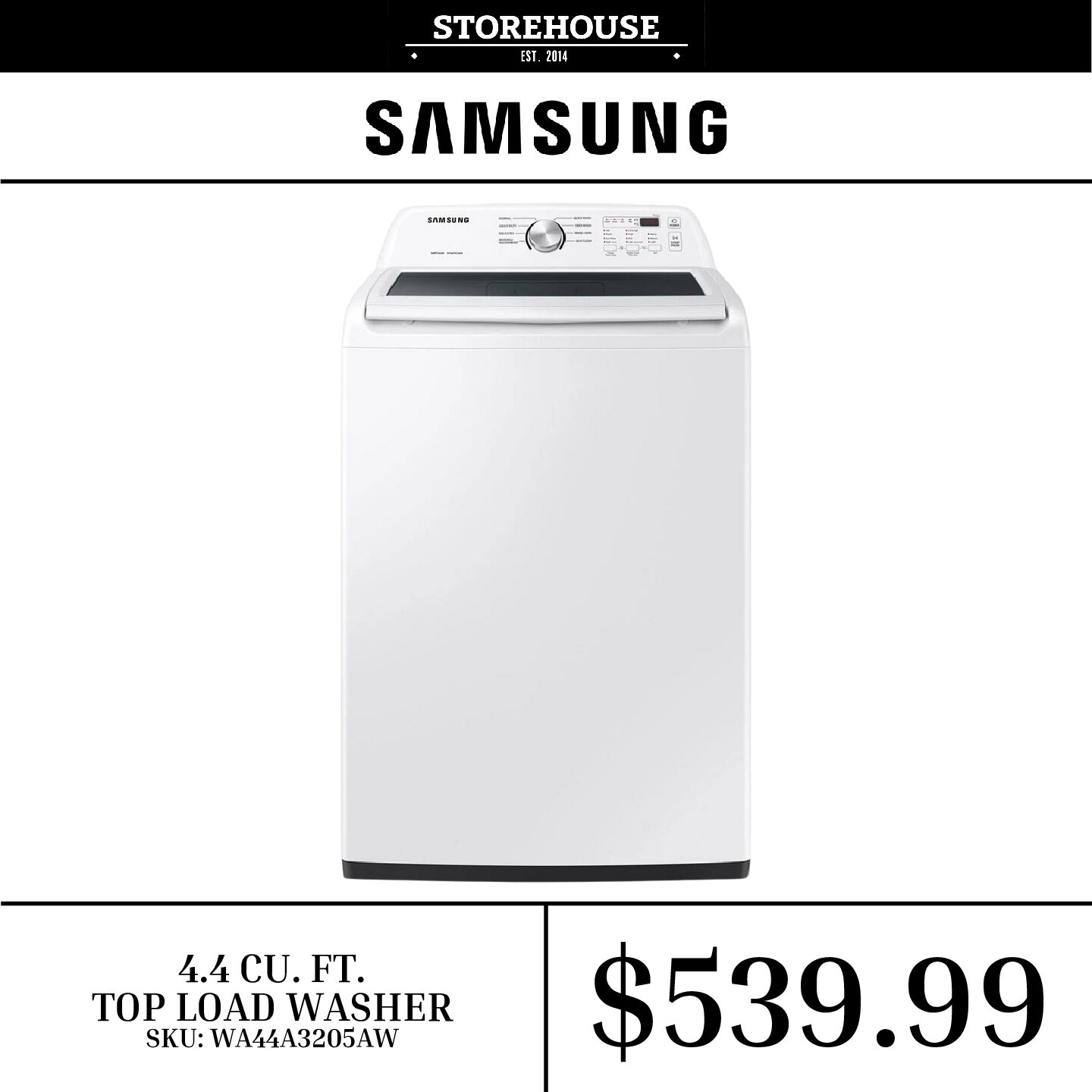 Samsung top load washer quality and affordable appliances