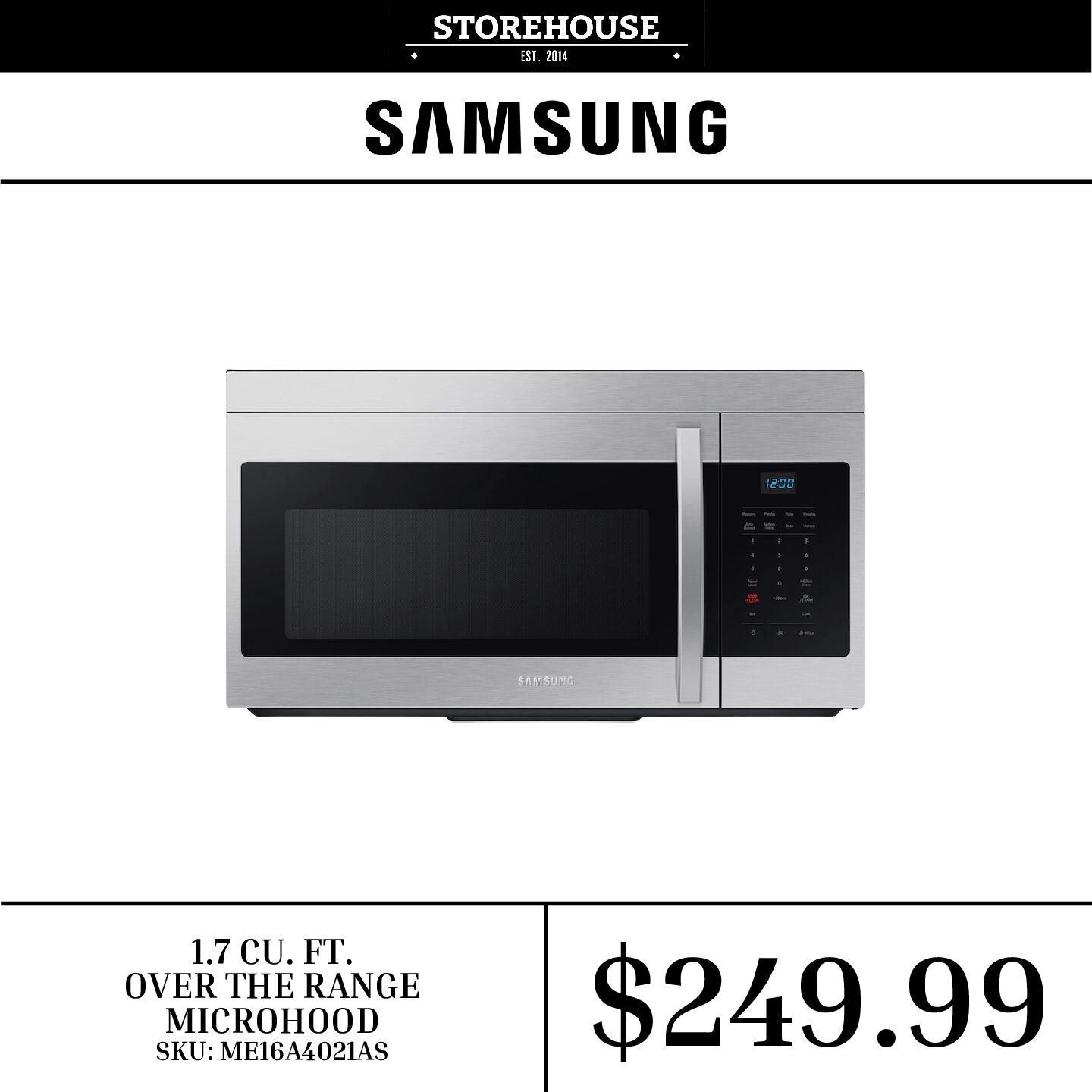 Samsung over-the-range microhood quality and affordable appliances
