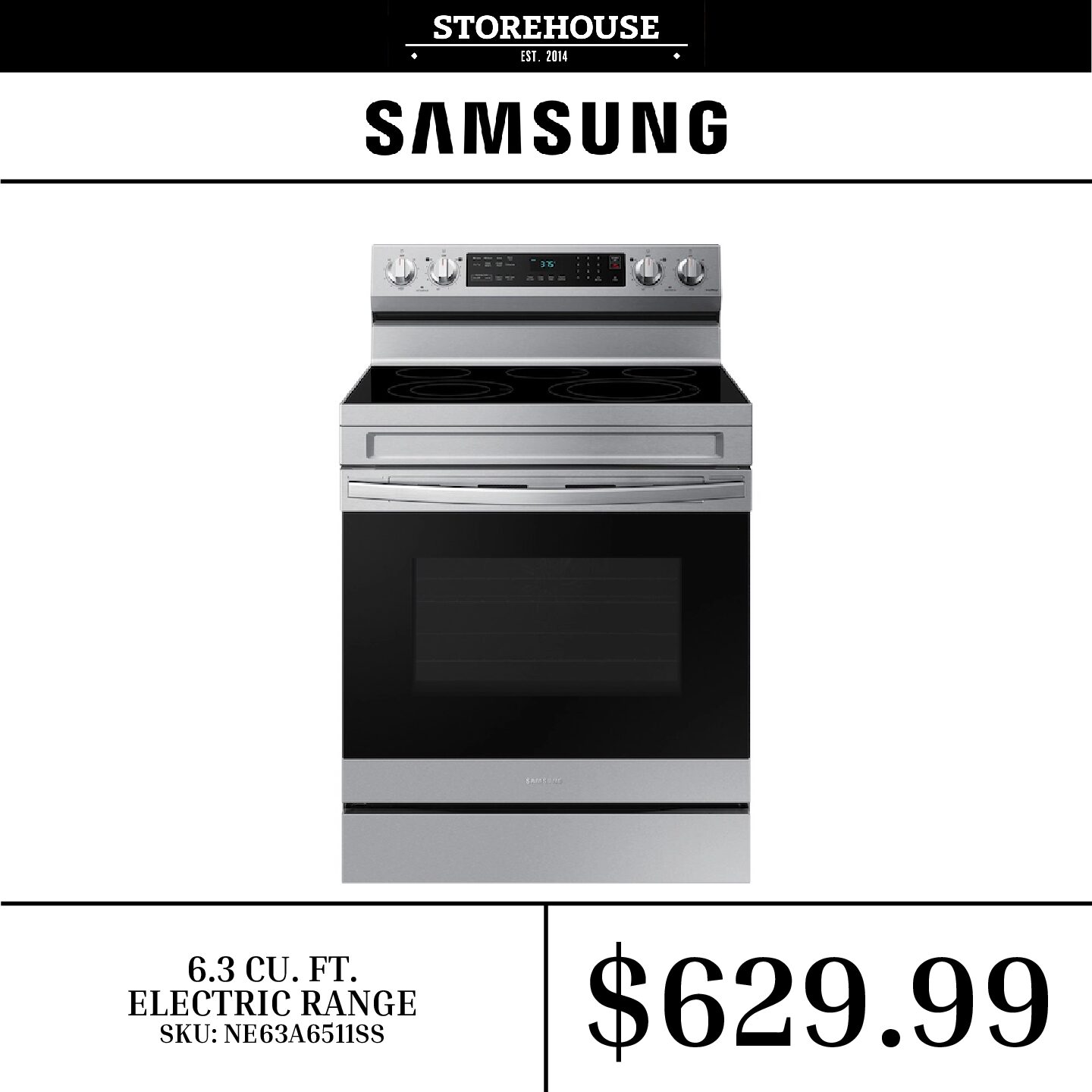 Samsung electric range quality and affordable appliances