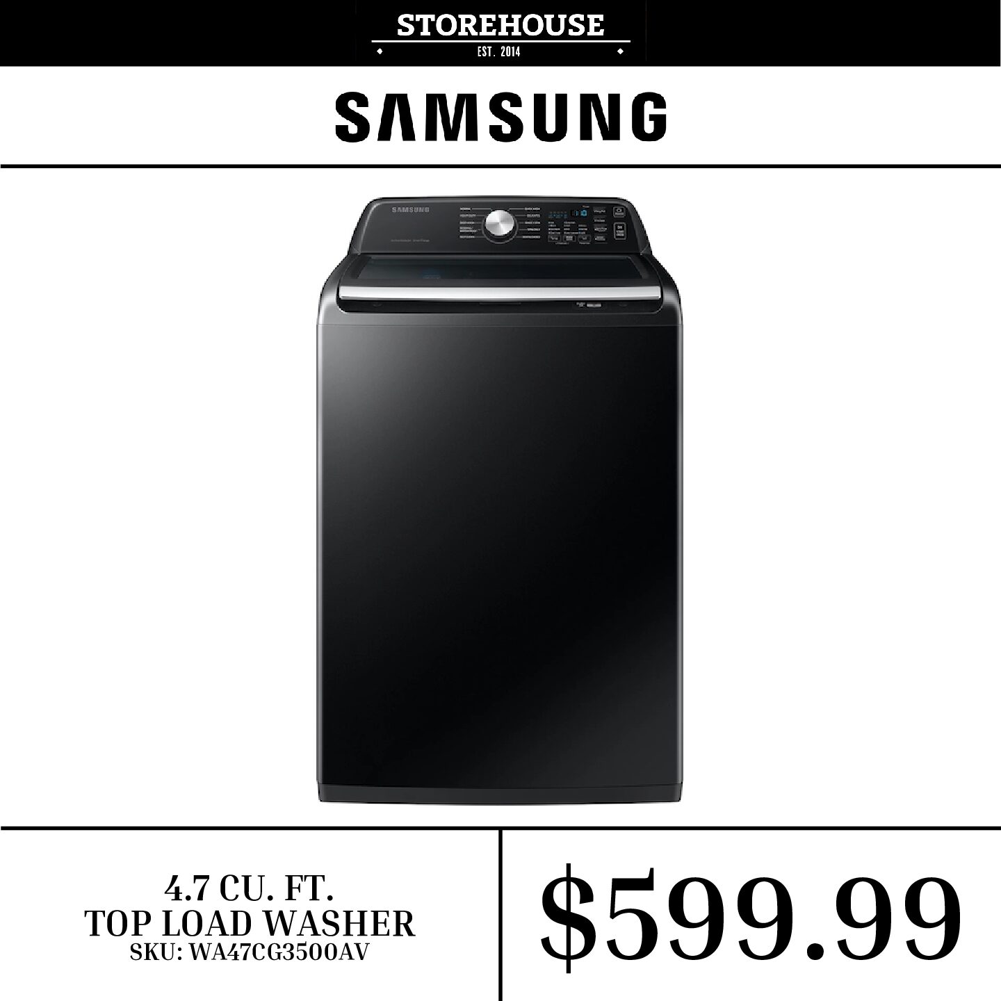 Samsung top load washer quality and affordable appliances